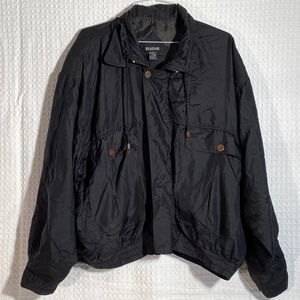 Mens Black Silk Jacket by Braefair XXL